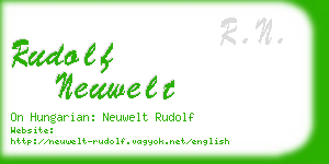 rudolf neuwelt business card